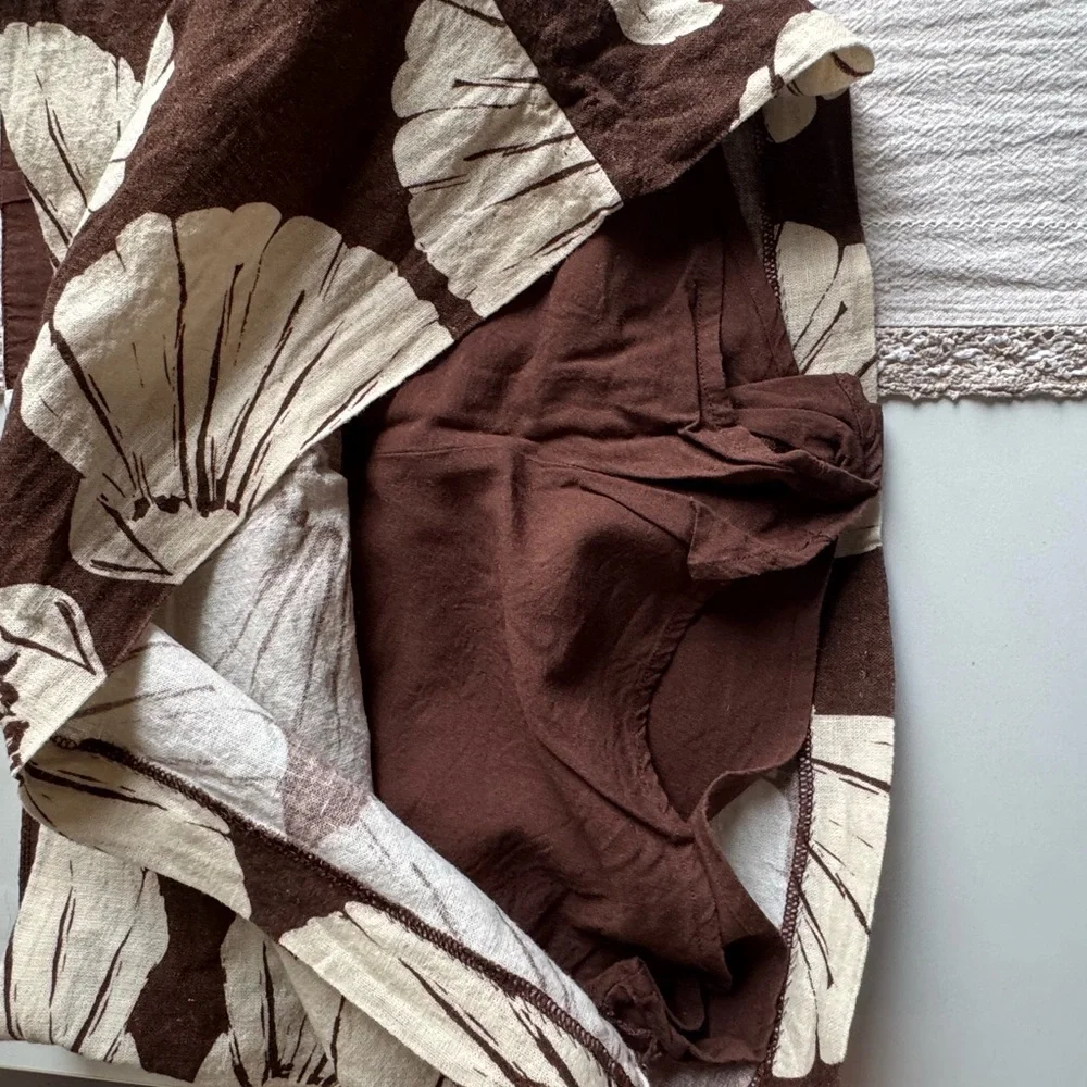 Abercrombie & Fitch Brown and Cream Skirt - Picture 3 of 3